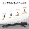 Walking Pad Treadmill with 12% Auto Incline, 4 in 1 Under Desk Treadmill for Home Office, Portable Walking Treadmil with 265 lbs Capacity, Remote Control, TM2117BK (Black) view 4