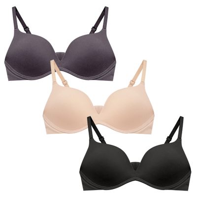 Happy Cherry Girls Training Bras Seamless Push Up Padded Wireless Bras Adjustable Straps Bralette Bras 38A/B