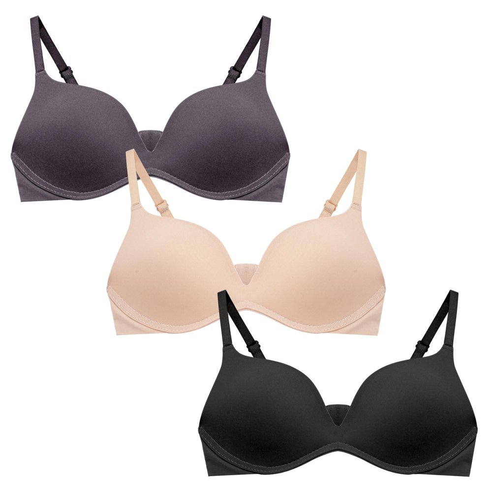 Happy Cherry Girls Training Bras Seamless Push Up Padded Wireless Bras Adjustable Straps Bralette Bras 38A/B