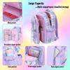 KBGPW Cute Girls Backpack,Rabbit Kids School Backpack with Pencil Case, Elementary School Bag for Girls 5-10 Year Old (Pink-16.5inch) view 3