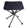Generic Fishing Folding Chair New Stainless Steel Folding Sofa Outdoor Portable Telescopic Stool Camping Fishing Chair Telescopic Folding Chair Portable(Size:Small), Black view 1