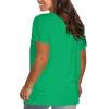 NineFit Basics Womens Tops Dressy Casual Short Sleeve Crew Neck Top Summer Solid Color Tops Flowy Loose Fitting Blouses Basic Blouse, Large view 2