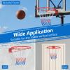 Goplus 18/15 Replacement Basketball Rim, Wall Door Mounted Basketball Hoop with All Weather Net, Indoor Outdoor Hanging Basketball Rim Goal Outside (18 Inches, Orange) view 4