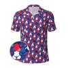 4th of July Flag of America Golf Shirts for Men, Funny Golf Polo Moisture Wicking Dry Fit Short Sleeve view 1