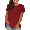 NineFit Basics Neutral Tops for Women 2 Pack Womens Basic T Shirts Fitted Camisa para Mujer Women's Loose Short T-Shirt Womens Business Professional Outfits Textured Tops for Women Today 2024, Medium