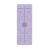 ADMXGYQD PU natural rubber mat yoga tpe with position line exercise fitness mat thickened the yoga matPilates(Size:White) view 2