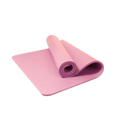 ADMXGYQD Silent shock absorbent non-slip dance mat Sports fitness jump rope mat Lengthened and widened yoga mat(Color:Pink,Size:185 * 61 * 10mm)