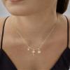 PAVOI Rhodium Plated Cute Cubic Zirconia Pendant Necklaces with Charms Set, Hypoallergenic Adjustable Chain Dainty Gold Charm Necklace for Women, Trendy Flower Butterfly Baguette Pendant Gift view 2