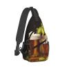 Beer And Hop Cones Sling Bag Backpack For Men Cross Chest Bag Crossbody Shoulder Bag Travel Hiking Daypack view 2