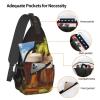 Beer And Hop Cones Sling Bag Backpack For Men Cross Chest Bag Crossbody Shoulder Bag Travel Hiking Daypack view 4