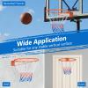 Goplus 18/15 Replacement Basketball Rim, Wall Door Mounted Basketball Hoop with All Weather Net, Indoor Outdoor Hanging Basketball Rim Goal Outside (15 Inches, Orange) view 4