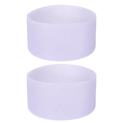 uxcell 2pcs Silicone Boot Sleeve for Water Bottles Bottom Diameter of 2.84-3", Silicone Water Bottle Bottom Sleeve for Tumbler, Non-Slip Protector Sleeve Cover Boot, Purple