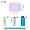uxcell 2pcs Silicone Boot Sleeve for Water Bottles Bottom Diameter of 2.84-3", Silicone Water Bottle Bottom Sleeve for Tumbler, Non-Slip Protector Sleeve Cover Boot, Purple view 2