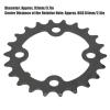 POENVFPO 22T Chainring, 8 9 10 Speed Crank Carbon Steel Replacement BCD 64mm Chainring for Mountain BMX Track Fixed view 2