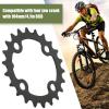 POENVFPO 22T Chainring, 8 9 10 Speed Crank Carbon Steel Replacement BCD 64mm Chainring for Mountain BMX Track Fixed view 3