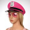 Lorilida Adults Police Hat Captain Hat Glasses Policeman Badge Police Officer Costume for Birthday Party Pink One Size view 3