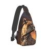HJTRW Cheetah With Sunset Sling Bag Backpack For Men Cross Chest Bag Crossbody Shoulder Bag Travel Hiking Daypack view 2