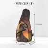 HJTRW Cheetah With Sunset Sling Bag Backpack For Men Cross Chest Bag Crossbody Shoulder Bag Travel Hiking Daypack view 3
