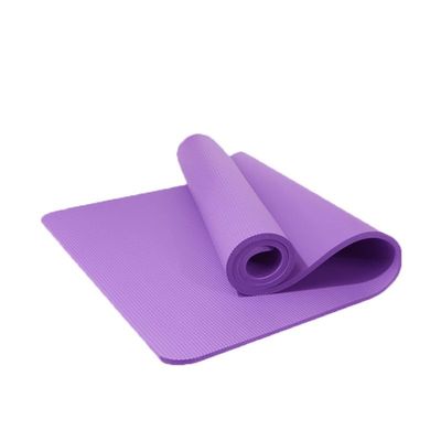 Silent shock absorbent non-slip dance mat Sports fitness jump rope mat Lengthened and widened yoga mat(Color:Purple,Size:185 * 61 * 10mm)