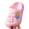 JUXI Toddler Clogs Girls Boys Clogs Garden Shoes Cartoon Slides Toddler Sandals Beach Kids Slippers (White,10) view 3