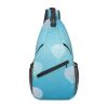 HJTRW Blue Background Sling Bag Backpack For Men Cross Chest Bag Crossbody Shoulder Bag Travel Hiking Daypack view 1