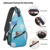 HJTRW Blue Background Sling Bag Backpack For Men Cross Chest Bag Crossbody Shoulder Bag Travel Hiking Daypack view 4