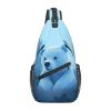 HJTRW Blue Bear Sling Bag Backpack For Men Cross Chest Bag Crossbody Shoulder Bag Travel Hiking Daypack view 1