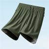 Maiyifu-GJ Mens Workout Athletic Shorts Lightweight Bodybuilding Training Shorts Elastic Waistband Casual Running Short Pants (Army Green,Large) view 4