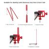 Sunicon Collapsible Camping Lantern Stand,Portable Aluminum Alloy Light Stand Lamp Bracket for Camping,Fishing (Red) view 4