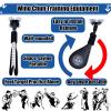 EXCLURA Wing Chun Dummies with Sucker, Taekwondo Martial Arts Training Device with Spring, Wall Mount Wing Chun Wooden Dummy Kicking Pads(Color:1 pc) view 3