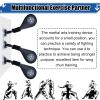 EXCLURA Wing Chun Dummies with Sucker, Taekwondo Martial Arts Training Device with Spring, Wall Mount Wing Chun Wooden Dummy Kicking Pads(Color:1 pc) view 4