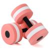 EVA Water Floating Dumbbells Yoga Sports Foam Fitness Tools, Lightweight Portable Aquatic Barbell Set for Rehabilitation, Slimming, Yoga (Pink) view 1
