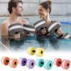 EVA Water Floating Dumbbells Yoga Sports Foam Fitness Tools, Lightweight Portable Aquatic Barbell Set for Rehabilitation, Slimming, Yoga (Pink) view 2