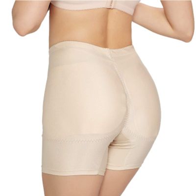 ALEPXS Safety Certification Hip Enhancer Panties Butt Lifter Padded Panty High-Compression Girdle Body Shaper Briefs(Color:Flesh,Size:X-Large)