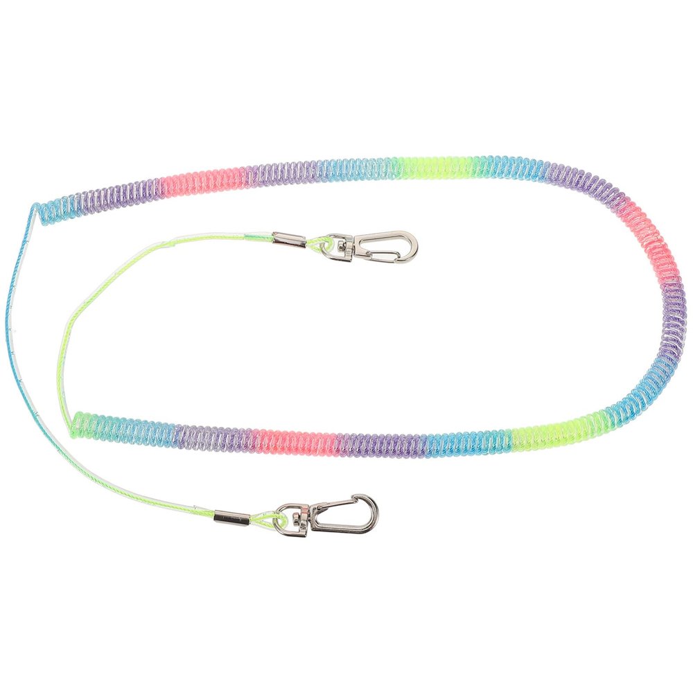 POPETPOP Coiled Elastic Fishing Lanyard -Lost Safety Tether for Fishing Rods High Elasticity and Wear-Resistant for Outdoor Use