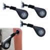 EXCLURA Wing Chun Dummies with Sucker, Taekwondo Martial Arts Training Device with Spring, Wall Mount Wing Chun Wooden Dummy Kicking Pads(Color:3 pcs)