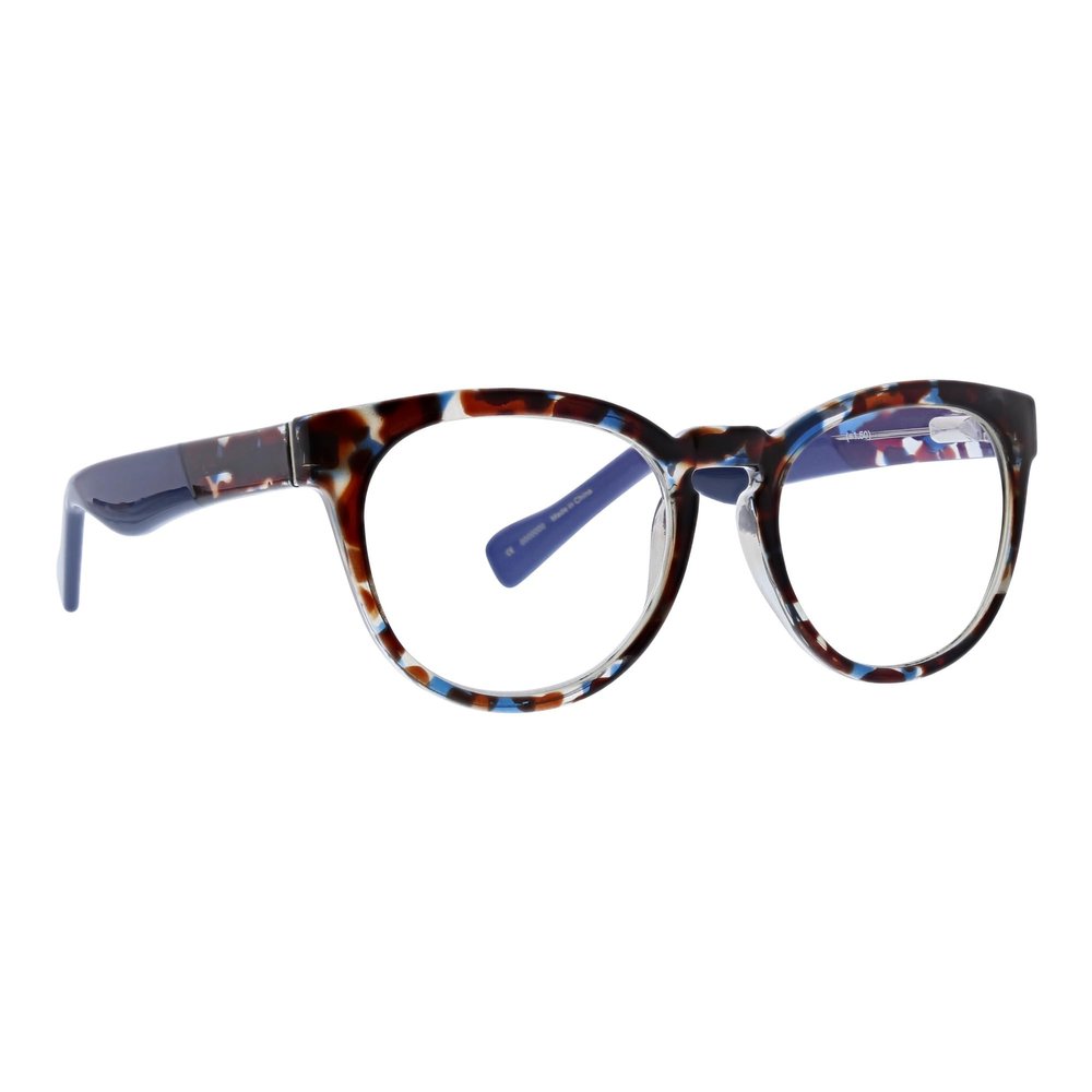 Life is Good Women's Round Readers Reading Glasses, Multi Tortoise, 53mm, 19mm, 140mm + 1