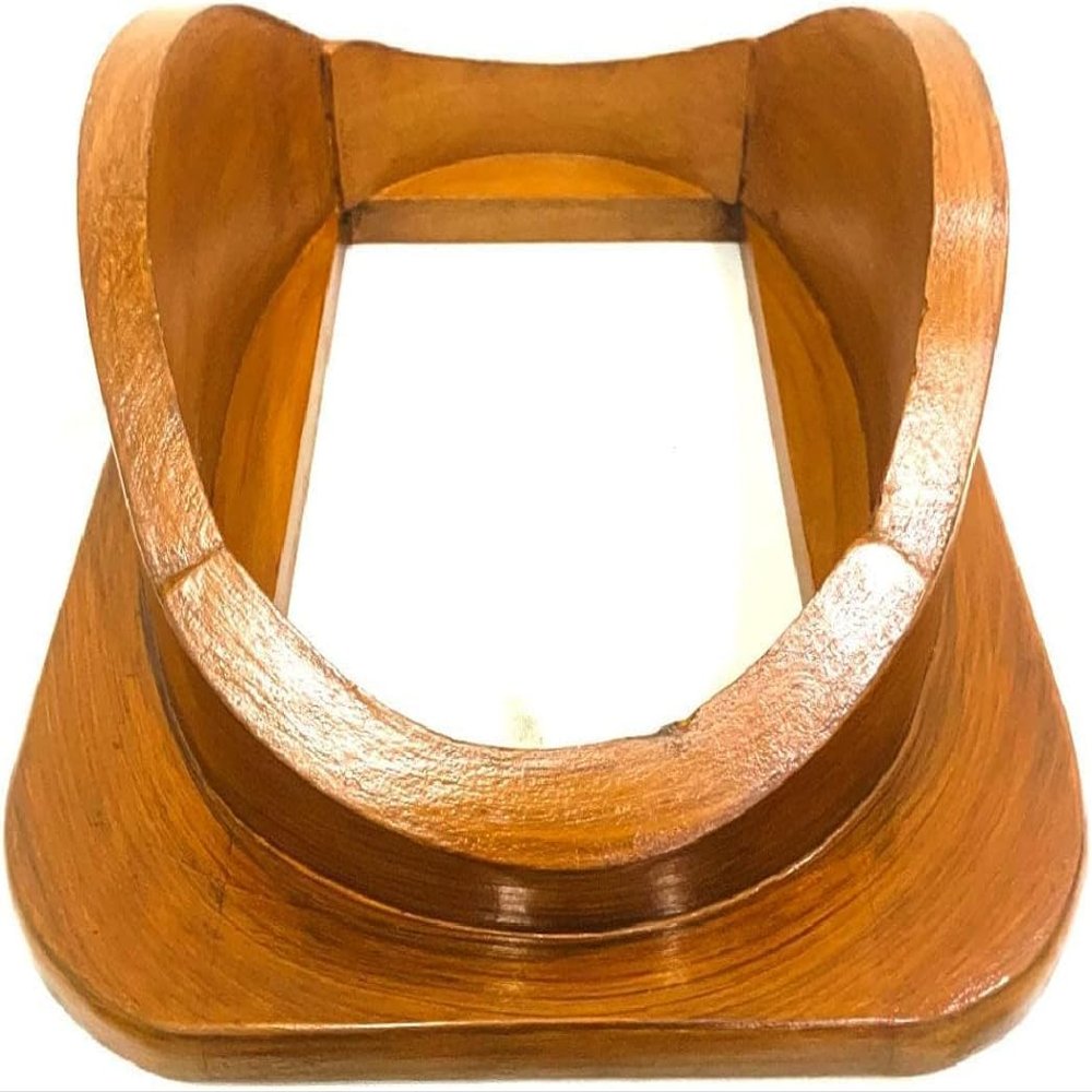 NineFit Basics Wooden Diving Helmet Stand/Base U.S Navy Mark V Scuba Divers Helmet Brown Finish Wooden Base - Wooden Display Scuba Dive Helmet Stand US Military Diving Gear Holder Home Office Decor
