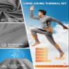 romision Thermal Underwear Long Johns for Men Fleece Lined Base Layer Cold Weather Hunting Gear Bottom and Top Set view 3