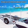 CHEINAUTO 2PCS Boat Trailer Guide, 40" Adjustable Design Trailer Guide Poles, Rustproof Galvanized Steel Trailer Guide, Trailer Guides with Black/White PVC Pipes, 2024 Version Without Light view 3