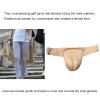 ALEPXS Safety Certification Men's Hiding Gaff Panty Camel Toes Shaping Thong for Transgender Crossdressing Crossdresser Cosplay(Color:Black,Size:L/Large) view 2