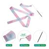 uxcell 6 Pcs Sparkling Dance Ribbon Flash Gymnastics Ribbon Streamers 6.6Ft Shining Silk Dance Ribbon Wand for Dance Streamers Black Twirling Ribbon view 3