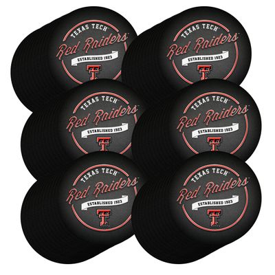 P. Graham Dunn, Metallic, Game Day Celebration, Support Your Team, Alma Mater, 4 x 4 Inch, Absorbent Paperboard Coasters, 6 Pack, Texas Tech University