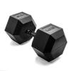 CAP Barbell 105 LB Coated Hex Dumbbell Weight with Black Handle view 1