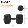 CAP Barbell 105 LB Coated Hex Dumbbell Weight with Black Handle view 4
