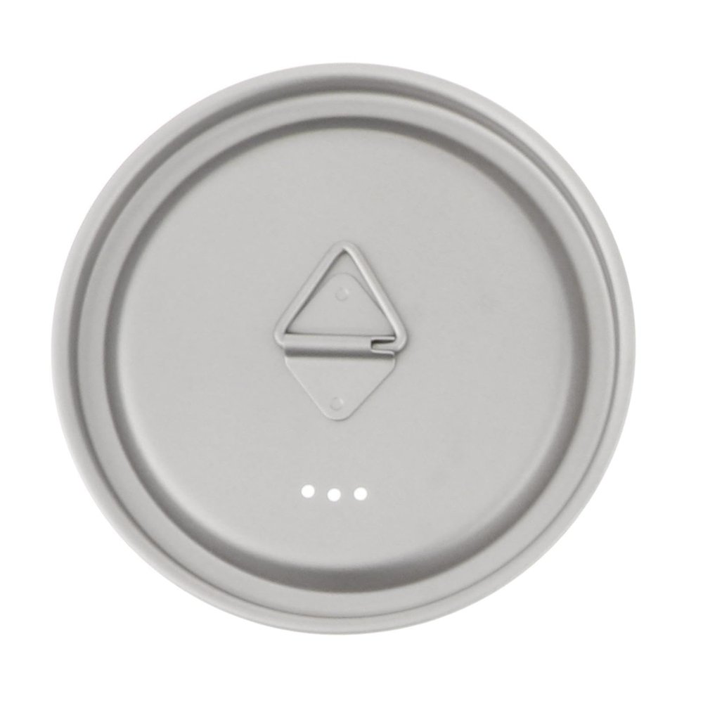 Titanium Cup Lid 95mm for Outdoor Camping Mugs and Pots, Lightweight Backpacking Cookware Cover with Hanging Hook