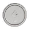 Titanium Cup Lid 95mm for Outdoor Camping Mugs and Pots, Lightweight Backpacking Cookware Cover with Hanging Hook view 1