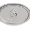 Titanium Cup Lid 95mm for Outdoor Camping Mugs and Pots, Lightweight Backpacking Cookware Cover with Hanging Hook view 2