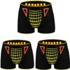 ALEPXS Safety Certification Men's Functional Underwear Magnetic Therapy Boxer 3 Packs Elastic Breathable Panties(Size:L/Large) view 1
