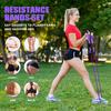 Ayombo Resistance Bands with Handles for Women, Exercise Bands Set for Physical Therapy Yoga Pilates, 5 Level Workout Bands for Working Out with Door Anchor, Home Gym Fitness Equipment view 2